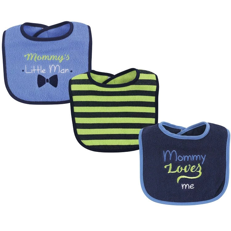 Luvable Friends Drooler Bib 3pcs Mommy Loves Me 01734