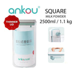 Load image into Gallery viewer, Ankou Airtight 1 Touch Button Clear Container With Scoop and Holder 2500ml (Square)
