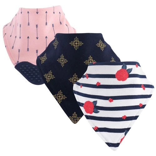 Yoga Sprout 3 Pack Bandana Bib with Teether Wild Floral 93012