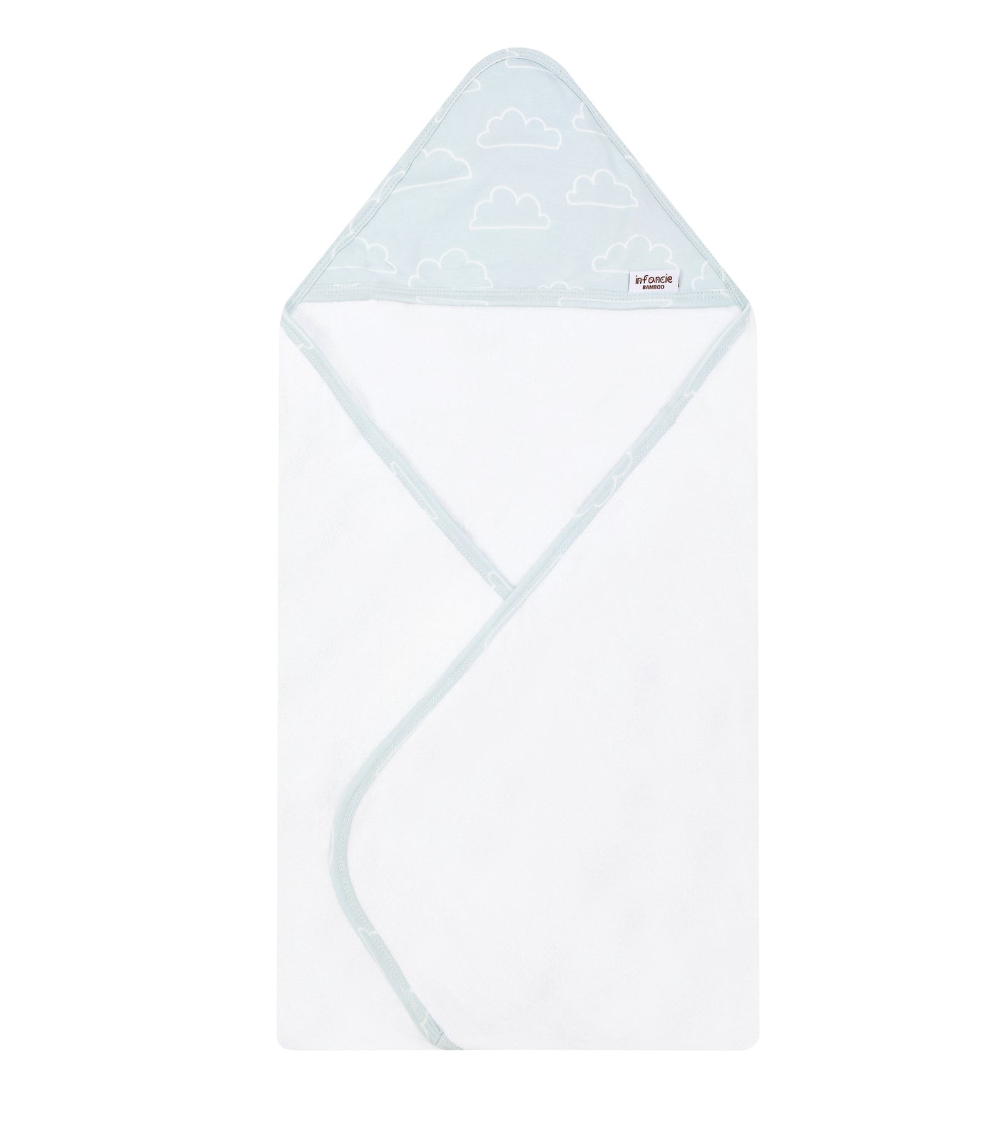 Infancie Bamboo Hooded Towel - (Mint/IT4718)
