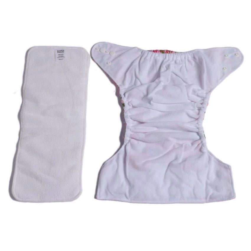 Luvable Friends Printed Cloth Diaper (Rose/Flower)