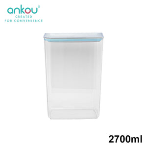 Ankou Airtight 4 Piece Multipurpose Airtight Food Storage Container Set (1200ml,2000ml,2700ml,3300ml)