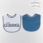 Load image into Gallery viewer, Mother&#39;s Choice 2 Pack Super Cotton Bib (IT1320/Hey Handsome)
