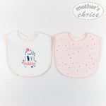 Load image into Gallery viewer, Mother&#39;s Choice 2 Pack Super Cotton Bib (IT1325/I Really Love Cuddle)
