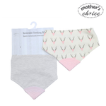 Load image into Gallery viewer, Mother&#39;s Choice 2 Pack Bandana Teether Bib (IT1363)
