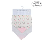 Load image into Gallery viewer, Mother&#39;s Choice 2 Pack Bandana Teether Bib (IT1363)
