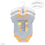 Load image into Gallery viewer, Mother&#39;s Choice 5 Pack Short Sleeve Onesie (Growing Up/IT2489)
