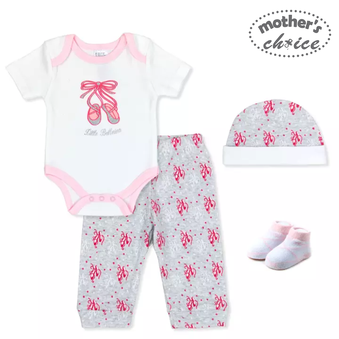 Mother's Choice 4 Piece Layette Gift Set (IT2716-Ballerina)