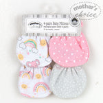 Load image into Gallery viewer, Mother&#39;s Choice 4 Pack Newborn Scratch Mittens (IT3525/Pink Elephant)
