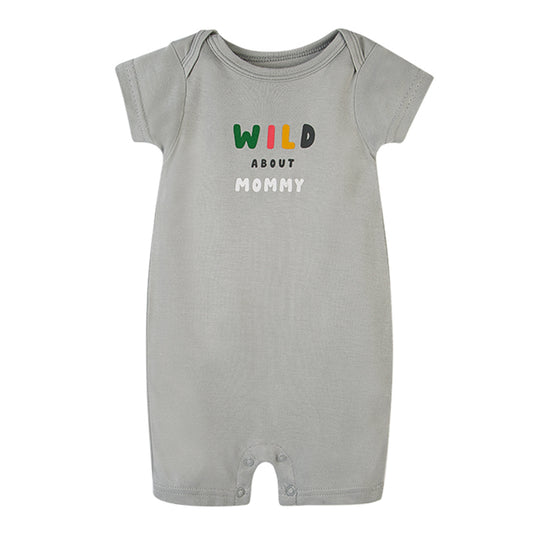 Hudson Baby 1 Piece Short Sleeve Romper (00906CH/Wild)
