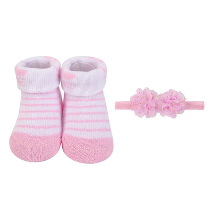 BEBE Comfort Baby 2-Piece Headband and Socks Set SP71042