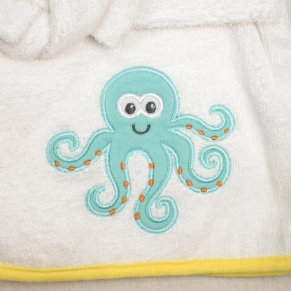 Luvable Friends Baby Bath Robe with Slipper Octopus 05246