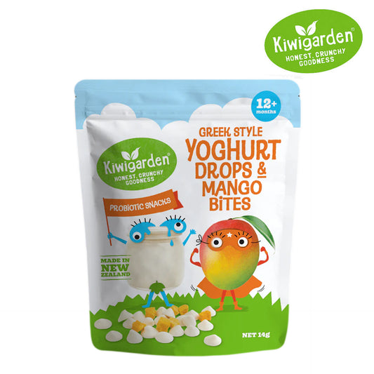 Kiwigarden Greek Style Yoghurt Drops & Mango Bites 14g