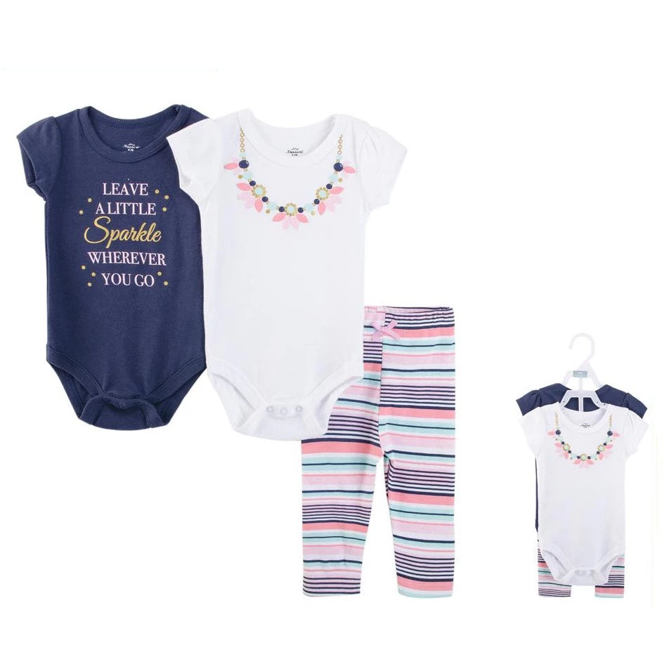 Little Treasure 2 Bodysuits and Pant Set Necklace 71260