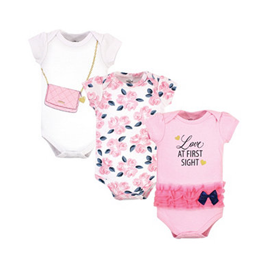 Little Treasure 3 Pack Toddler Onesies Bodysuit - Love at First Sight 77520