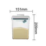 Load image into Gallery viewer, Ankou Airtight 1 Touch Button Clear Container With Scoop and Holder 2300ml (Rectangular)
