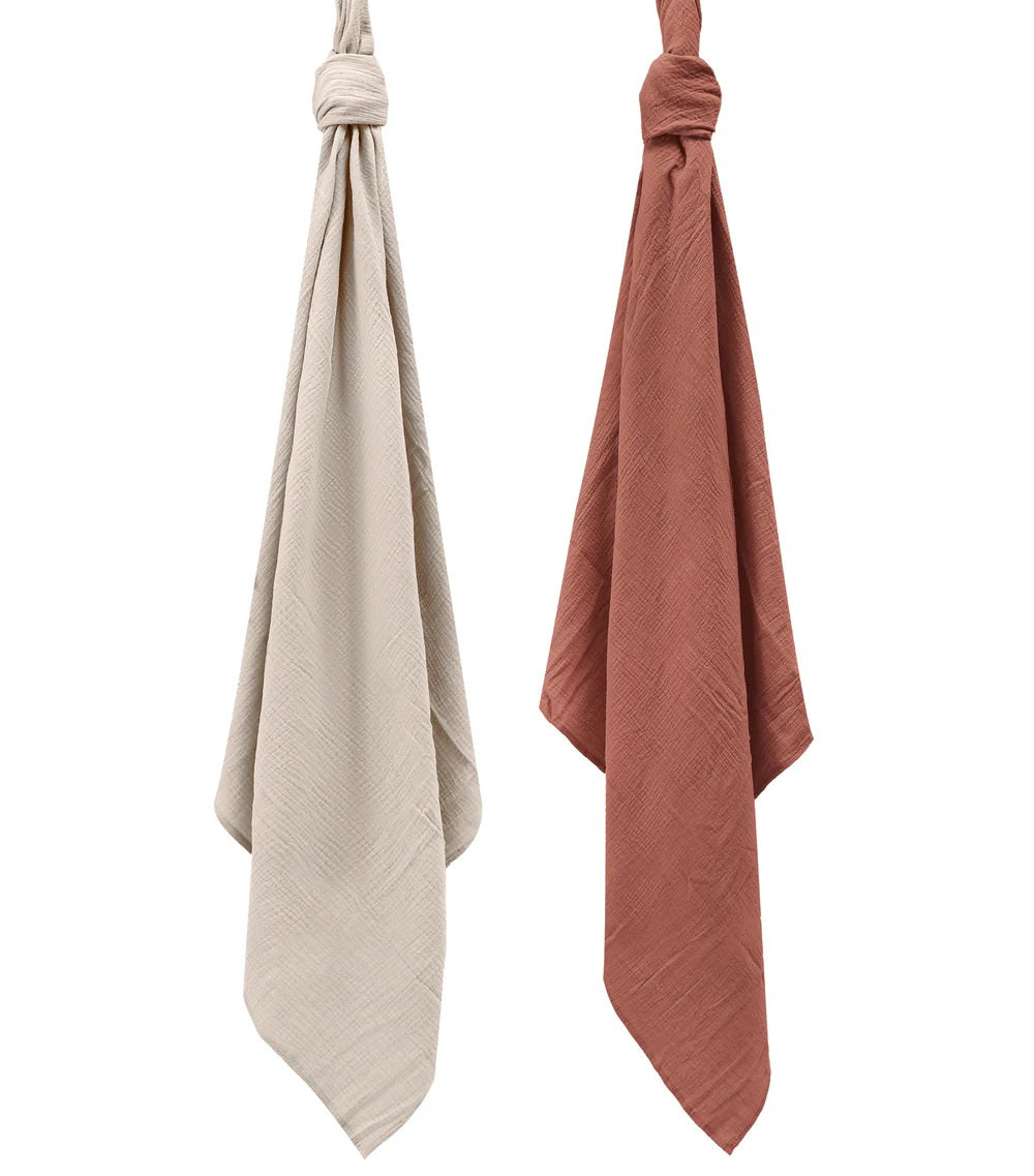 Infancie 2 Pack Organic Muslin Swaddle