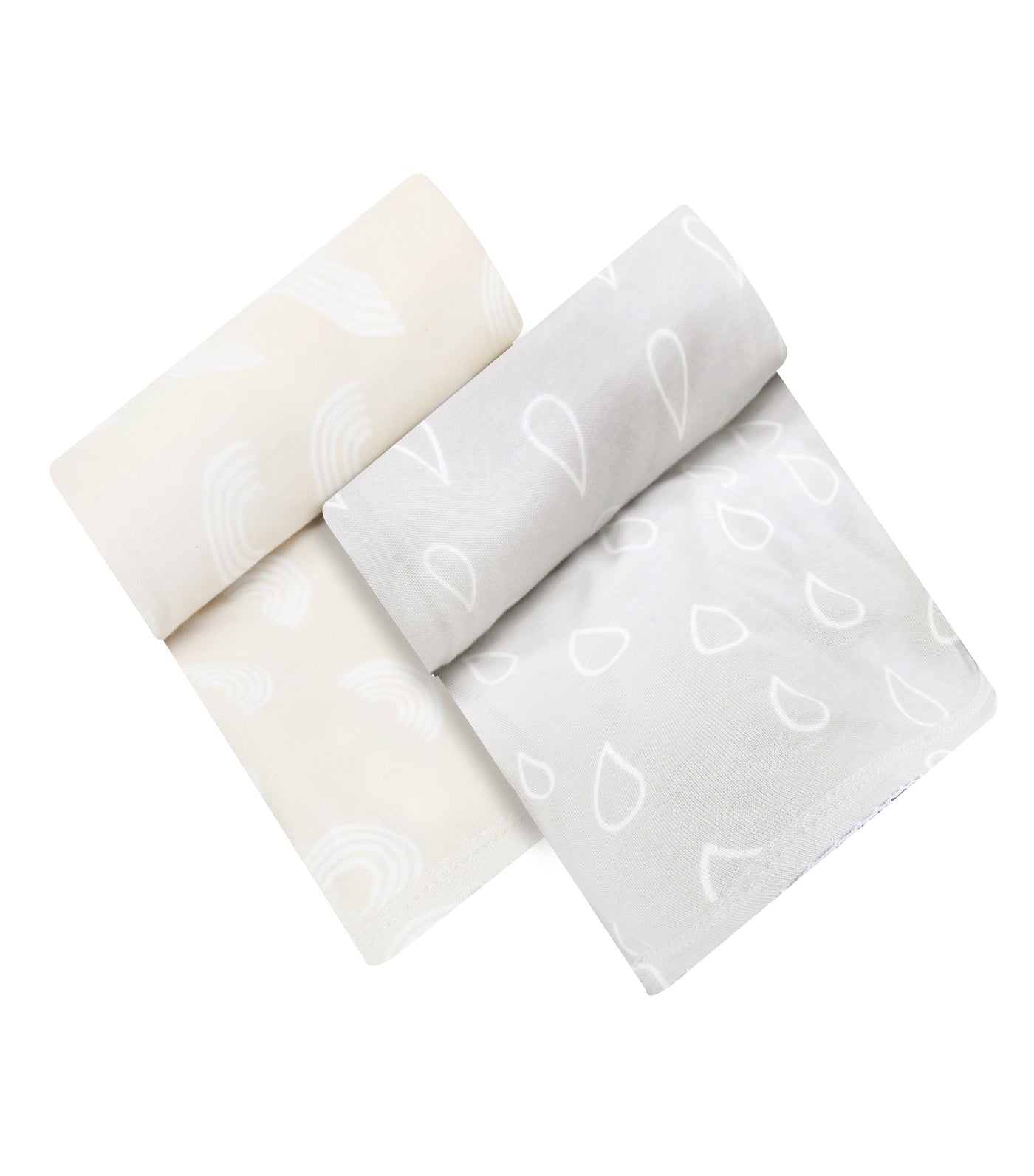 Infancie 2 Pieces Bamboo Jersey Wrap (IT4727/Beige)