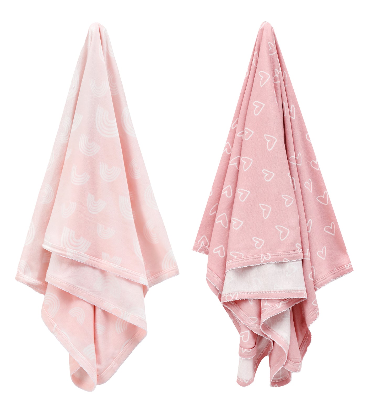 Infancie 2 Pieces Bamboo Jersey Wrap (IT5011/Pink)