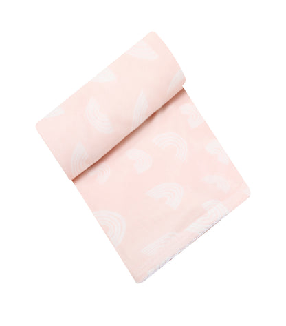 Infancie 2 Pieces Bamboo Jersey Wrap (IT5011/Pink)