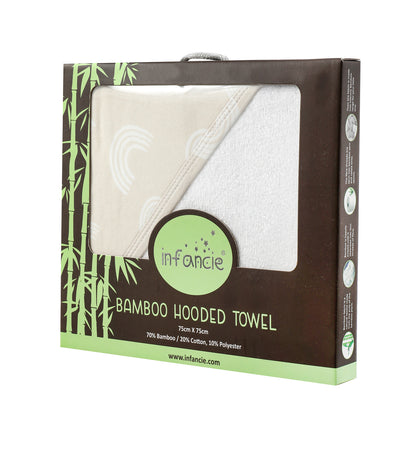 Infancie Bamboo Hooded Towel - (Beige/IT4720)
