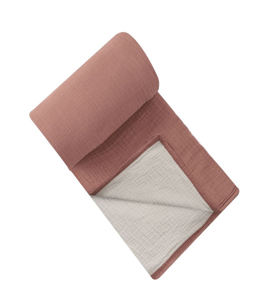 Infancie Muslin Double Sided Muslin Blanket - Brown