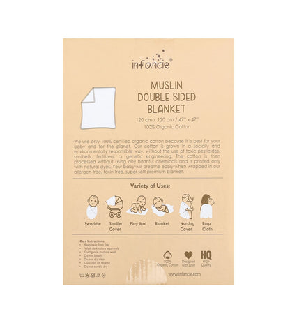 Infancie Muslin Double Sided Muslin Blanket - Sand