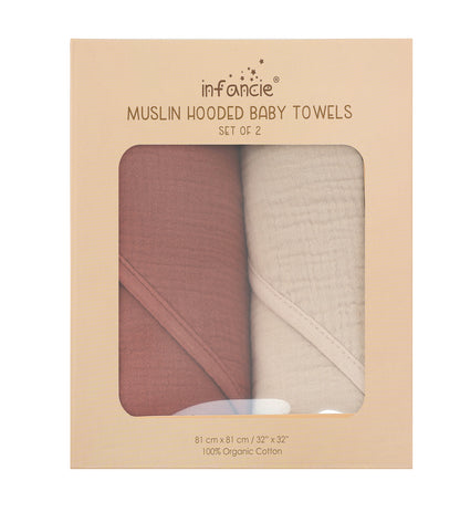 Infancie Muslin Hooded Baby Towels (IT5378)