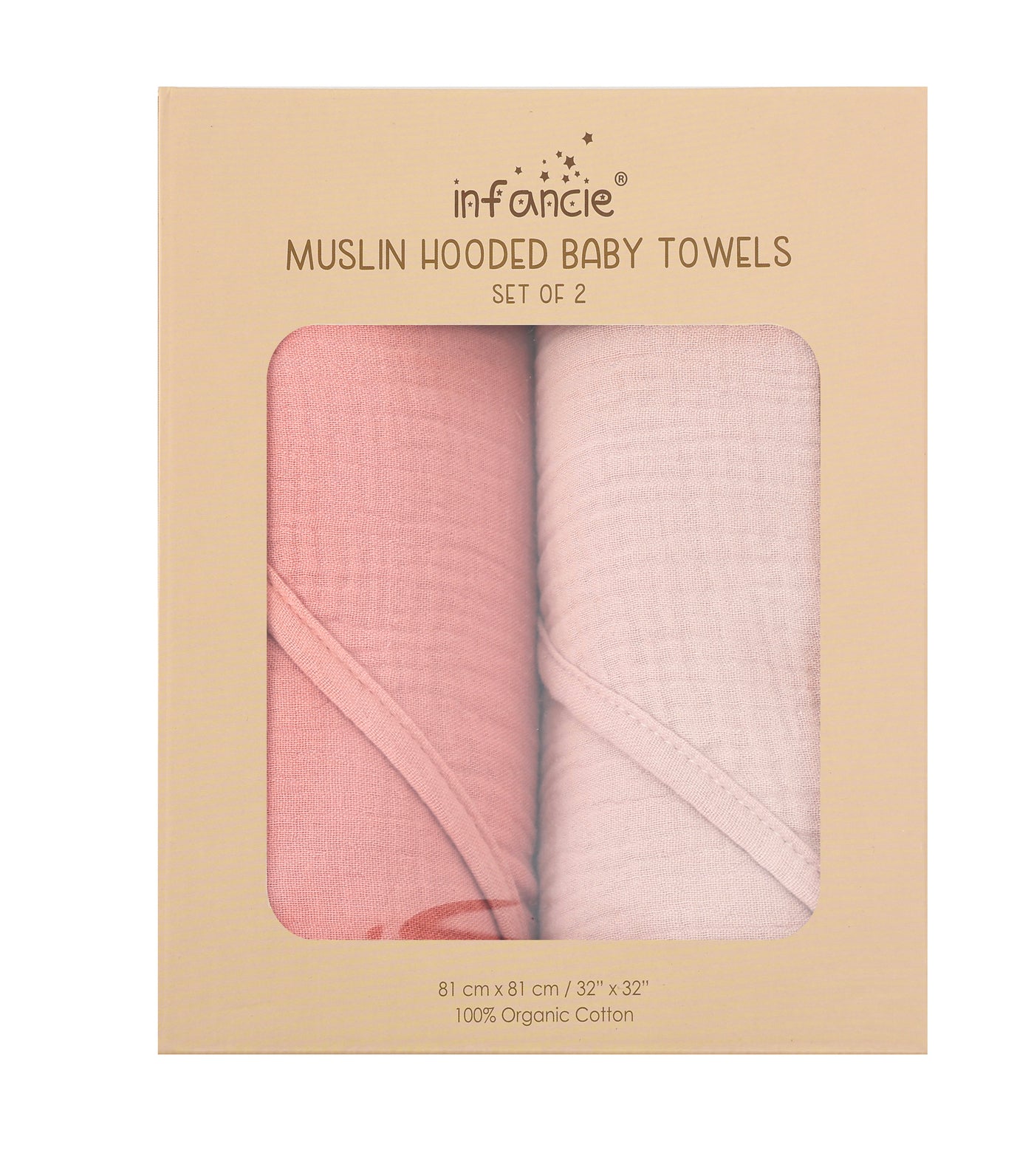 Infancie Muslin Hooded Baby Towels (IT5379)