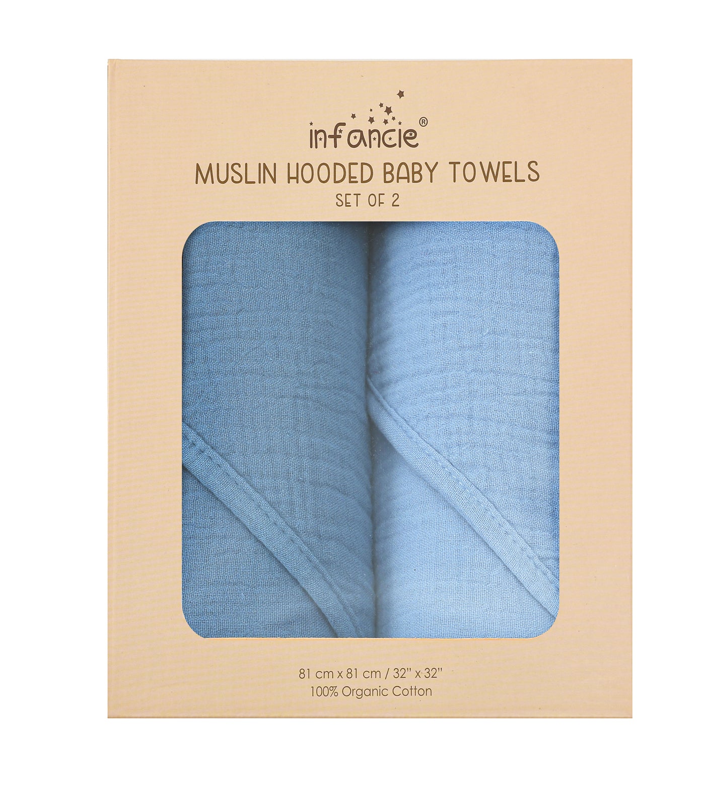 Infancie Muslin Hooded Baby Towels (IT5380)