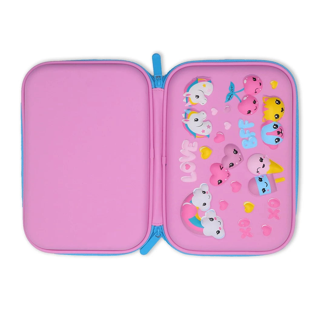 3D Pencil Case EVA Hard Top Shell Love BFF PC10