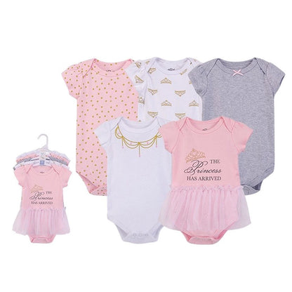 Little Treasure 5 Pack Bodysuit Onesies For Girls 71770