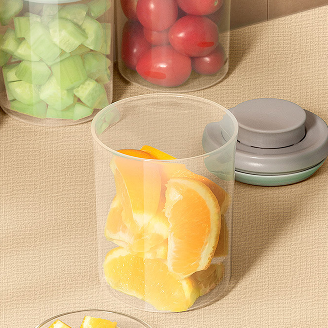 Ankou Airtight 1 Touch Multipurpose Mini Airtight Food & Milk Storage Container 250ml (Circle)