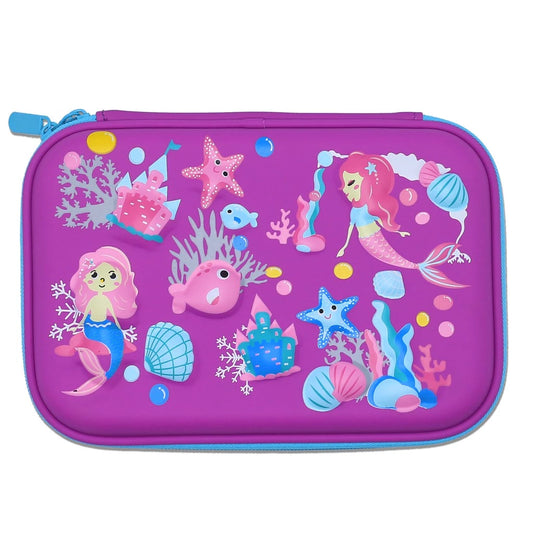 3D Pencil Case EVA Hard Top Shell Mermaids PC59