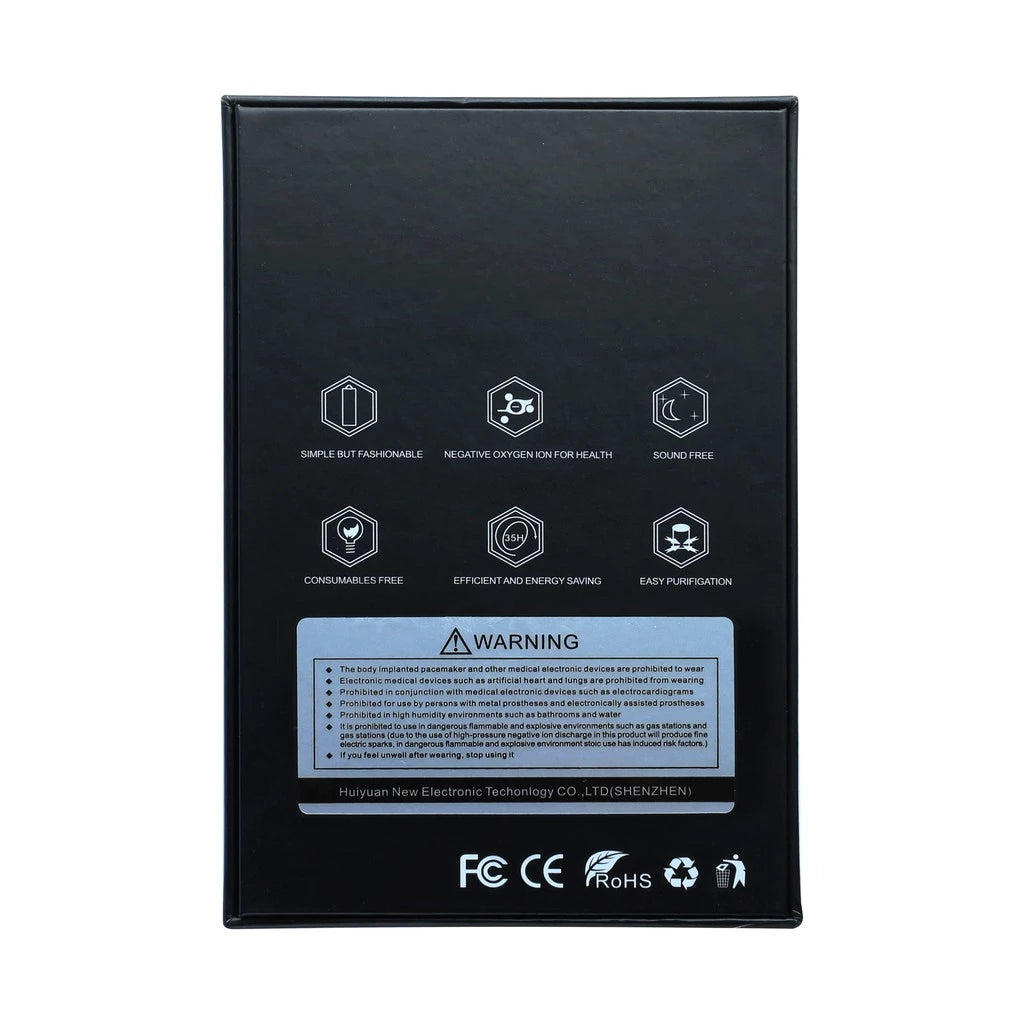 ZM Anion Portable Air Purifier Necklace less 60% off - Gold