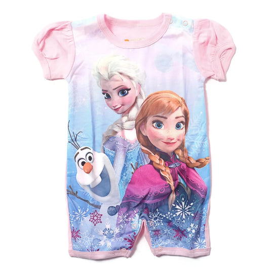 Bingo Frozen with Elsa, Anna, & Olaf Romper (Pink)