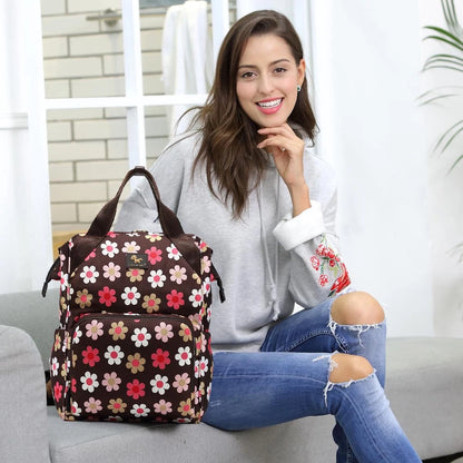 Colorland Bolide Baby Changing Backpack (BP156-D/Floral)