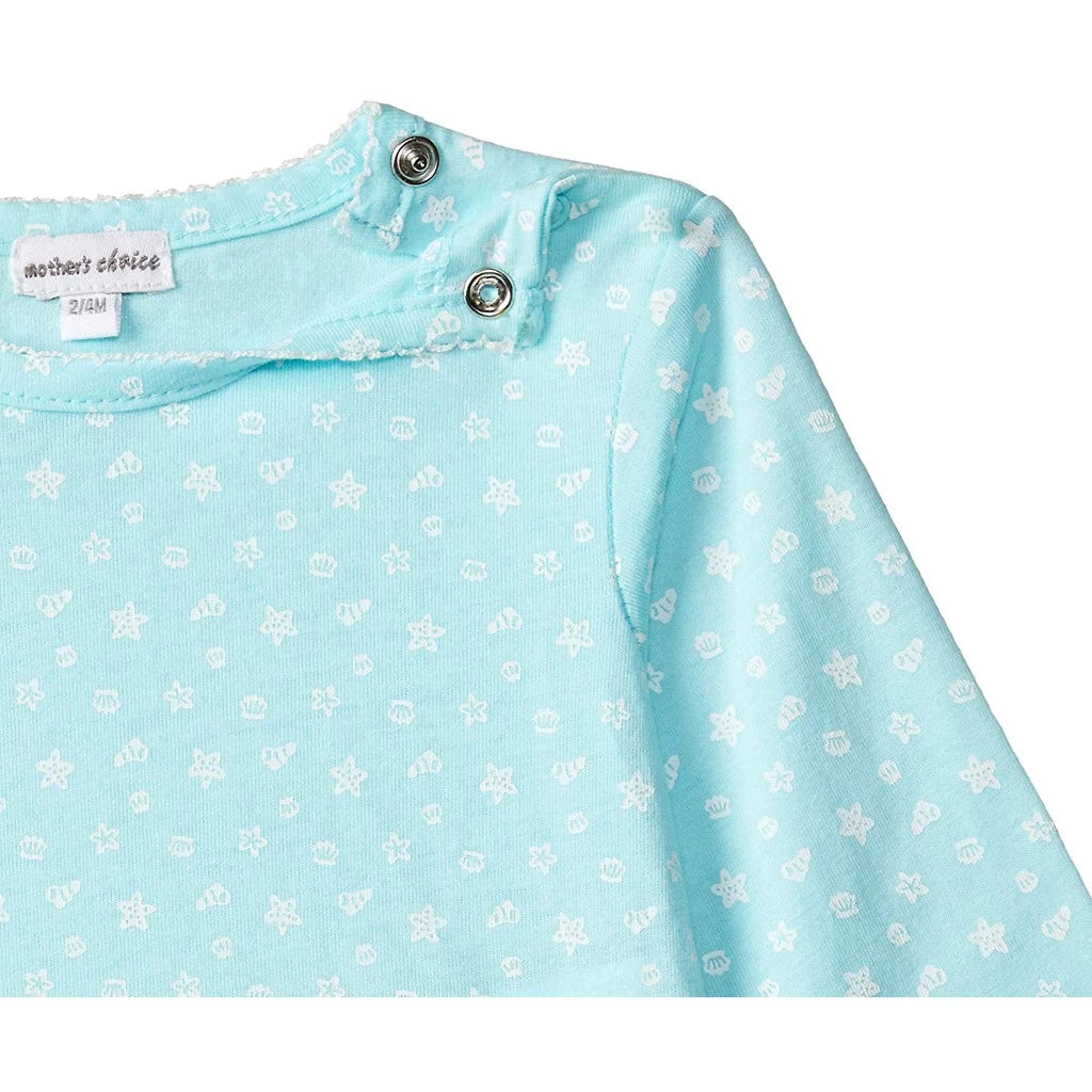 Mother's Choice 3 Piece Baby Dress and Legging Set (IT8650-Blue)