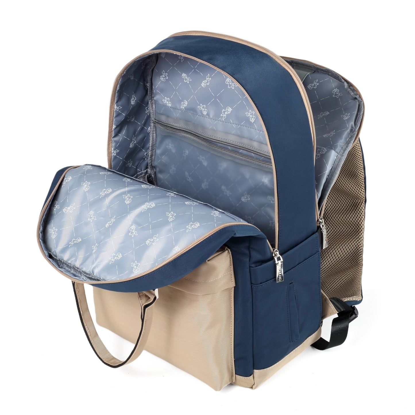 Colorland Kenzie Pack and Go Baby Travel Diaper Backpack (BP246-B/Navy Blue)