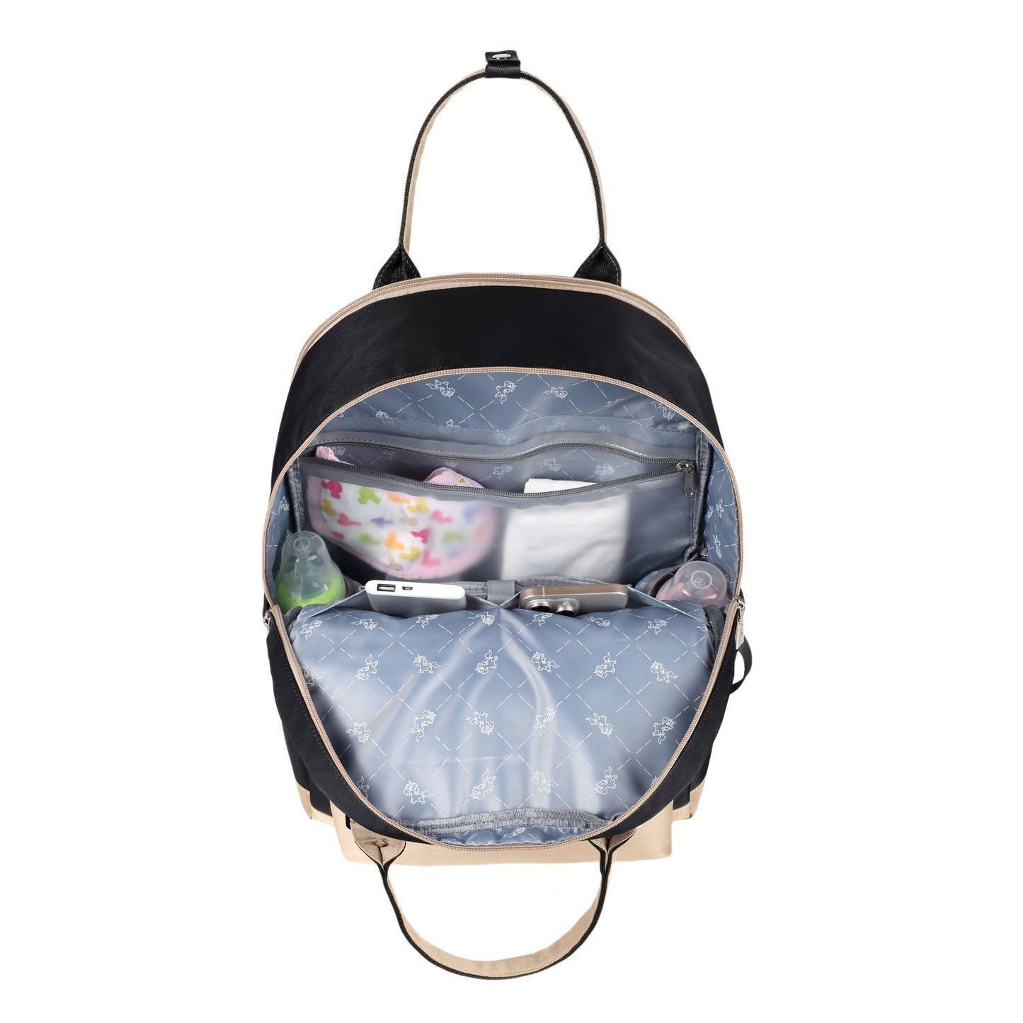 Colorland Kenzie Pack and Go Baby Travel Diaper Backpack (BP246-A/Black)