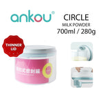Load image into Gallery viewer, Ankou Airtight 1 Touch Button Clear Container With Scoop and Holder 700ml (Circle)
