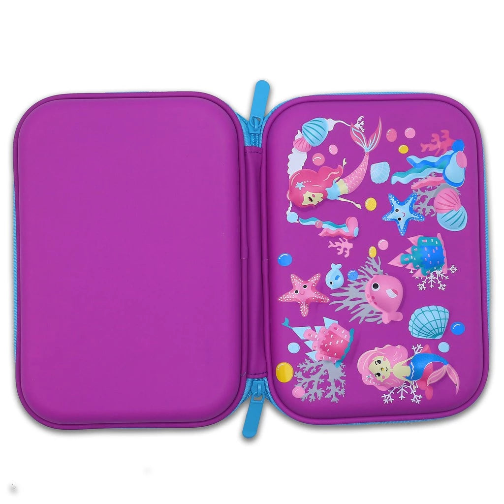 3D Pencil Case EVA Hard Top Shell Mermaids PC59