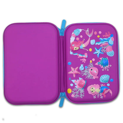 3D Pencil Case EVA Hard Top Shell Mermaids PC59