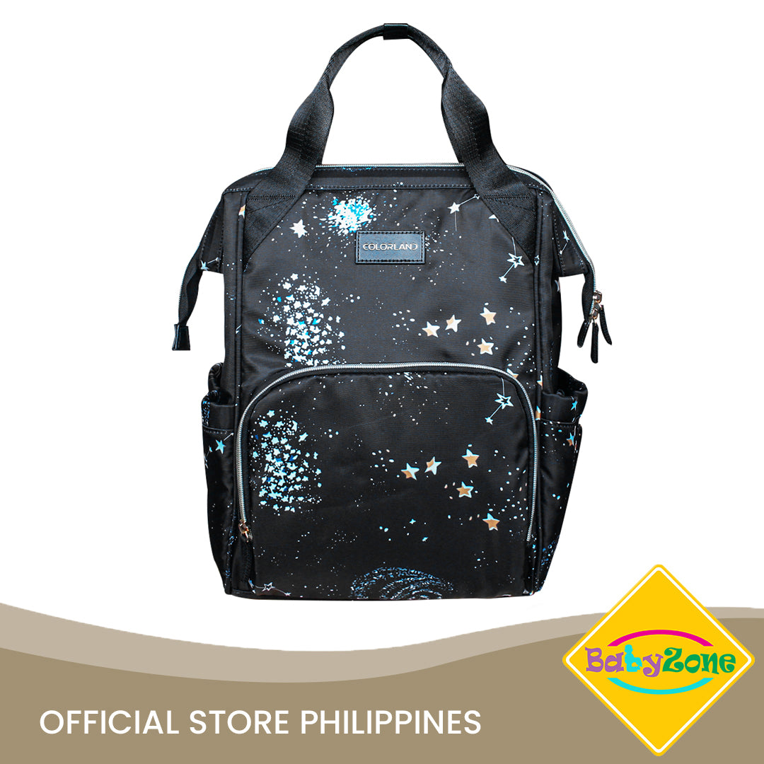 Colorland Bolide Baby Changing Backpack (BP156-C2/Bright Stars)