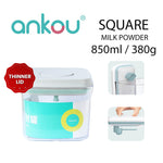 Load image into Gallery viewer, Ankou Airtight 1 Touch Button Clear Container With Scoop and Holder 850ml (Square)
