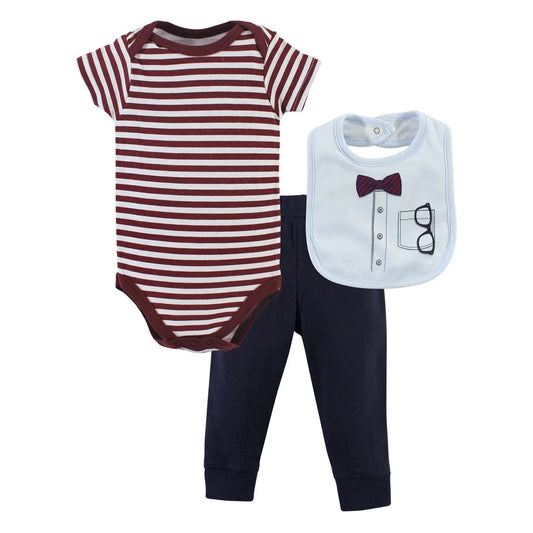 Little Treasure Bodysuit, Pant and Bib Set Genius 71216
