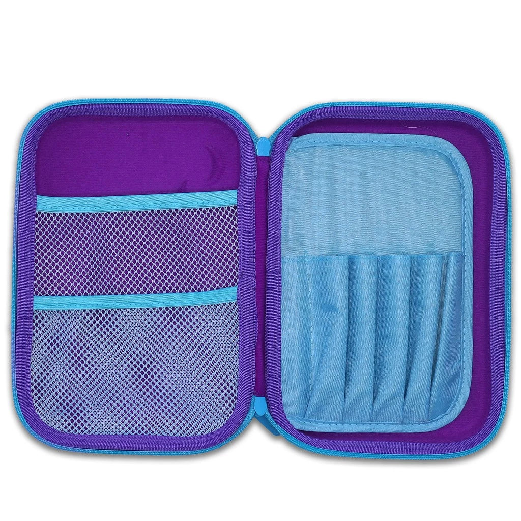 3D Pencil Case EVA Hard Top Shell Unicorn Princess PC79