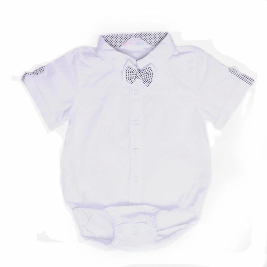 Baby Polo Bodysuit (Black) 675