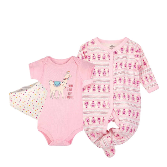 Little Treasure 3 Piece Layette Set (72322CH/Llama)