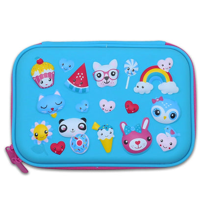 3D Pencil Case EVA Hard Top Shell Pets Love Desserts PC64